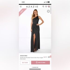 Azazi black silk dress